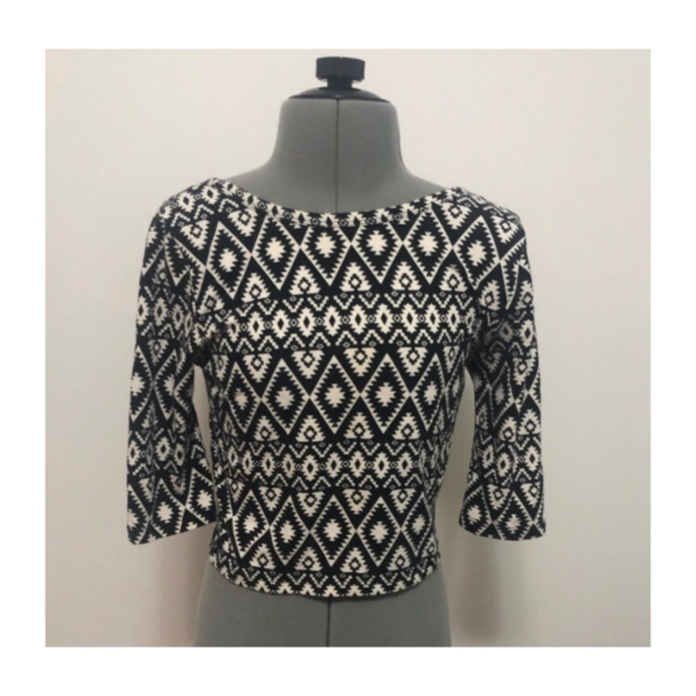 Boho printed Crop top